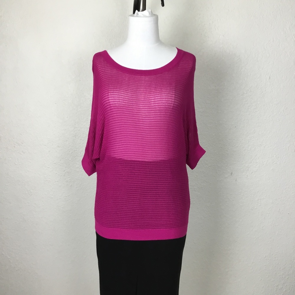 Express Raspberry Women’s Sweater Size S Tunic Loos Knit Top